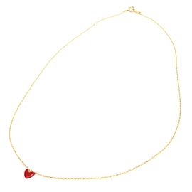 Ahkah blanc 18K Yellow Gold Red Necklace LXJG-349