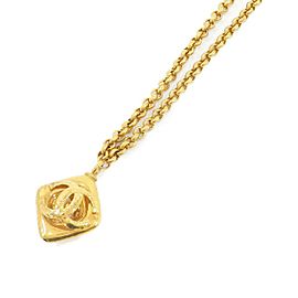 CHANEL 18k 18k Yellow Gold T Smile Small Necklace LXGYMK-378