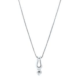 White Gold Herts on Fire Diamond Pendant Necklace