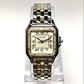 CARTIER PANTHERE Quartz 27mm 1 Row Gold DIAMOND Watch