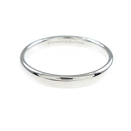 TIFFANY & Co 950 Platinum Classic Band Ring LXGYMK-891