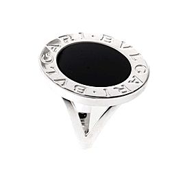 Bvlgari Bulgari 18K White Gold Onyx Ring AN851540