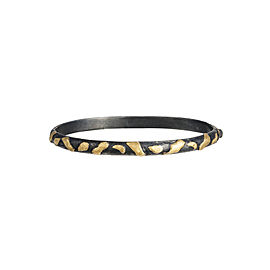 Yossi Harari Jewelry Jane 24k Gold & Oxidized Gilver Libra Bangle