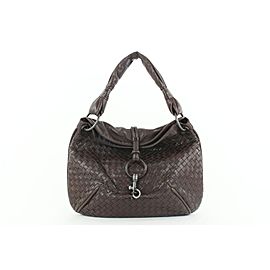 Bottega Veneta Brown Intrecciato Leather Hobo Bag 269bot512