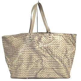 Bottega Veneta Light Brown Intrecciolusion Tote Bag 863085