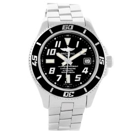 Breitling Superocean A17364 Stainless Steel Black Dial Automatic 42mm Mens Watch