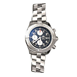 Breitling Super Avenger Stainless Steel & Blue Dial 48mm Mens Watch