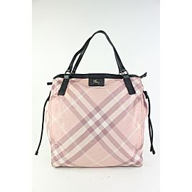 Burberry Pink Nova Check Shopper Tote Bag 928bur79