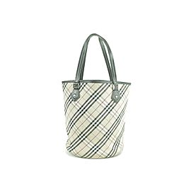 Burberry Bucket Nova Check 232677 Beige Canvas Tote