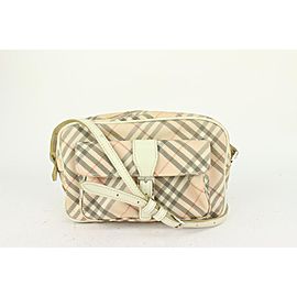 Burberry Pink Nova Check Crossbody Camera Bag 820bur7