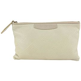 Burberry Ivory Check Embossed Toiletry Cosmetic Pouch 1220b46