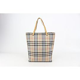 Burberry London Beige Nova Check Shopper Tote bag 823bur21