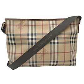 Burberry London Beige Nova Check Messenger Crossbod Bag 863043