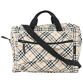 Burberry Beige Nova Check Diaper Messenger Baby Bag 824bur50