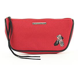 Burberry Red Nova Check Glove Pouch 165bur25