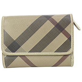 Burberry Smoke Nova Check Compact Wallet 71bur630