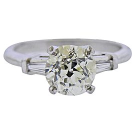 2.20 Carat Diamond Platinum Engagement Ring