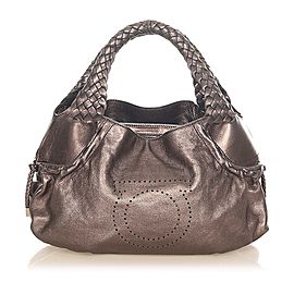 Ferragamo Gancini Leather Handbag