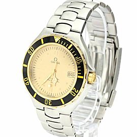 OMEGA Seamaster Professional 18K Gold Steel Quartz Watch LXGoodsLE-476