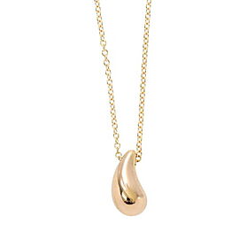 Tiffany & Co 18K Pink Gold Teardrop Necklace G0042