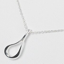 Tiffany & Co 925 Silver open teardrop Necklace LXNK-1052