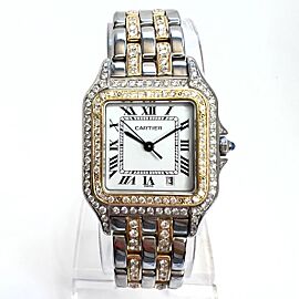 CARTIER PANTHERE Row Gold Quartz DIAMOND Watch