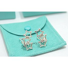 TIFFANY & Co Sterling Silver Triple Star Earrings LXGoods-111