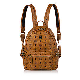 MCM Visetos Stark Leather Backpack