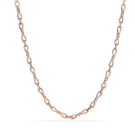 David Yurman 18k Rose Gold Continuance Small Chain 18"