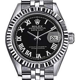 Rolex Datejust Stainless Steel with Black Dial 36mm Mens Watch