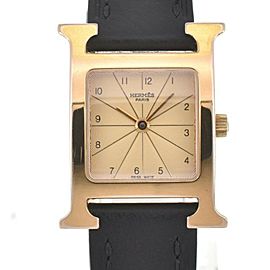 HERMES HH1.201 Gold Plated Quartz Watch LXGJHW-494