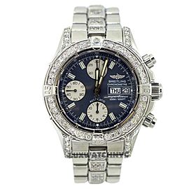 Breitling Chronomat Superocean A13340 Stainless Steel & Diamonds Mens Watch