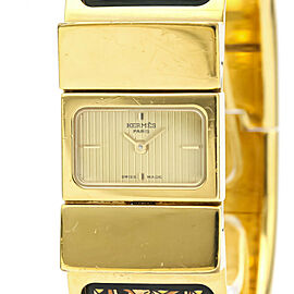 HERMES Loque Gold Plated Quartz Ladies Watch EdyLX-183