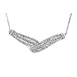 Sterling Silver and Diamond Necklace