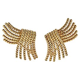 Tiffany & Co. Schlumberger Rope Gold Earrings