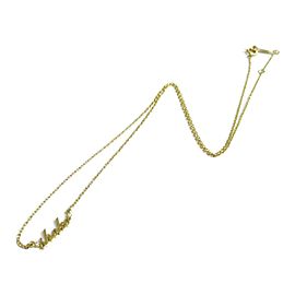 AHKAH 18K yellow gold Diamond Petit Ecriture Necklace RCB-53