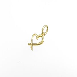 TIFFANY & Co 18K Yellow Gold Loving Heart Pendant LXGKM-133