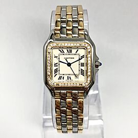 CARTIER PANTHERE 27mm 3 Row Gold DIAMOND Watch