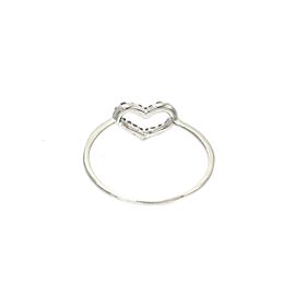 18k white gold Diamond Heart motif Ring