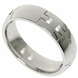 HERMES 18k White Gold Hercules Ring LXGQJ-982