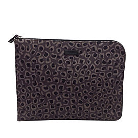 Gucci Leopard Print Nylon Clutch