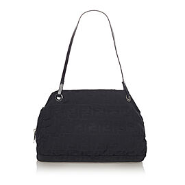 Fendi Zucca Canvas Shoulder Bag