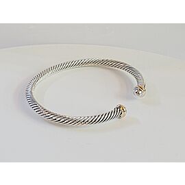 Cable Classics Bracelet in Sterling Silver with 18K Yellow Gold