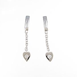 Cartier 18K white Gold Diamond Mon Amour earrings LXGYMK-548