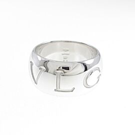 Bvlgari Monorogo 18k White Gold Ring LXGKM-235