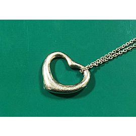 TIFFANY & Co. Sterling Silver large Open Heart necklace