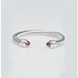 David Yurman Cable Classics Bracelet with Morganite and Diamonds