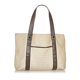 Bvlgari Logomania Canvas Tote Bag