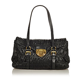 Prada Nappa Gaufre Sound Lock Handbag