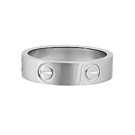 Cartier 18K White Gold Love Ring